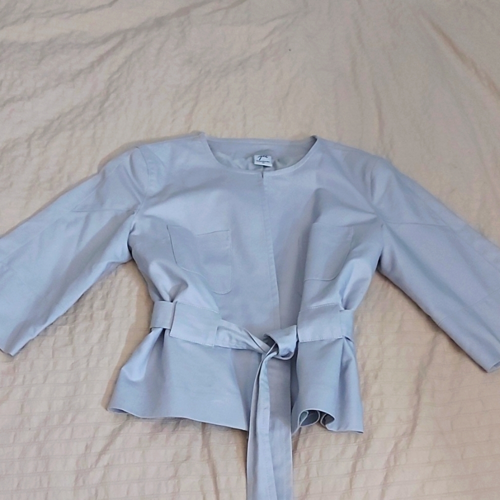 Jacqueline Riu Jacket/Designer/Sz M/Grey/Classic